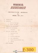 Federal-Federal Press Parts No 1-7 Openback Inclinable Punch Press Manual-# 1-7-No. 1 - 7-03